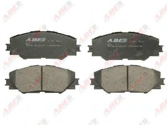 Комплект гальмівних колодок передн , PONTIAC VIBE  TOYOTA ALLION II, AURIS, COROLLA, MARK X ZIO I, MIRAI, NOAH/VOXY, PREMIO, PRIUS C, PRIUS PLUS, RAV 4 III, RAV 4 IV 1.3-Electric 11.05-  арт. C12122ABE