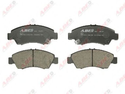 Комплект гальмівних колодок передн , HONDA ACCORD VII, CAPA, CITY, CITY IV, CITY V, CIVIC IV, CIVIC V, CIVIC VI, CROSSROAD, CRX III, DOMANI, FR-V, INTEGRA, JAZZ II, JAZZ III, LOGO 1.2-3.5 01.88-  арт. C14034ABE
