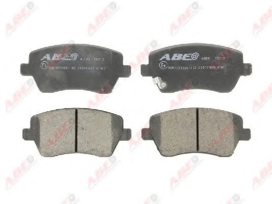 Комплект гальмівних колодок передн , NISSAN MICRA III, MICRA IV, MICRA V, NOTE, TERRANO  OPEL AGILA  RENAULT CLIO IV  SUZUKI SPLASH, SWIFT III 0.9-1.6 01.03-  арт. C18019ABE