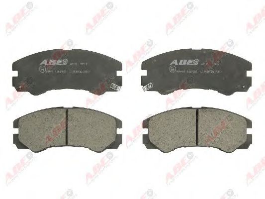 Комплект гальмівних колодок передн , ISUZU PICKUP, RODEO, TFR/TFS, TROOPER II, TROOPER III  OPEL CAMPO, FRONTERA A, FRONTERA A SPORT, FRONTERA B, MONTEREY A, MONTEREY B 2.0-3.5 08.87-08.04  арт. C19009ABE