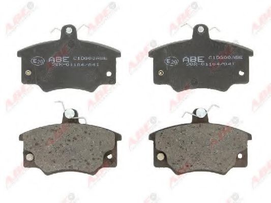 Комплект гальмівних колодок передн , ABARTH RITMO  ALFA ROMEO 145, 146, 155, 33, ARNA, SPIDER  FIAT 131, 132, 147, ARGENTA, BARCHETTA, CROMA, PANDA, PANDA/HATCHBACK 0.65-Electric 01.76-03.12  арт. C1D000ABE