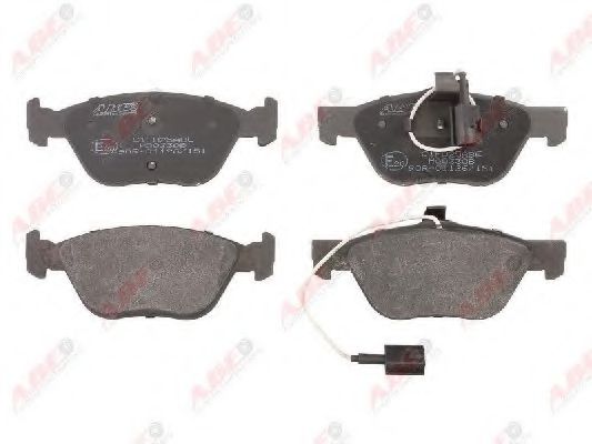 Комплект гальмівних колодок передн , ALFA ROMEO 145, 146, 147, 155, 156, ARNA, GT, GTV, SPIDER  FIAT BRAVO I, COUPE, MAREA, MULTIPLA  LANCIA DEDRA, DELTA II, LYBRA 1.3-3.2 01.85-09.10  арт. C1F025ABE