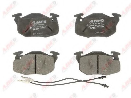Комплект гальмівних колодок передн , CITROEN C15/MINIVAN, SAXO  PEUGEOT 106 I, 106 II, 106 II/HATCHBACK, 205 I, 205 II, 205/HATCHBACK, 305 I, 305 II, 305/KOMBI, 306, 309 I 1.0-Electric 10.75-  арт. C1P005ABE