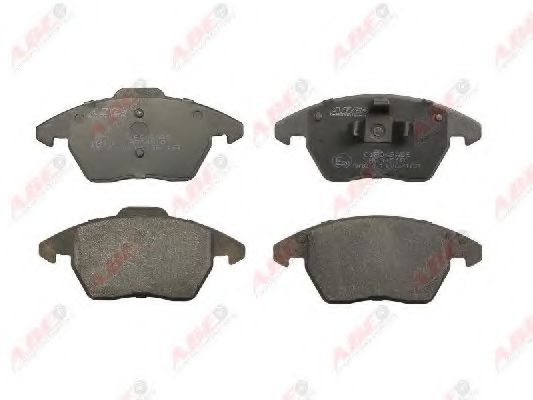 Комплект гальмівних колодок передн , CITROEN C4, C4 GRAND PICASSO I, C4 GRAND PICASSO II, C4 I, C4 PICASSO I  PEUGEOT 207, 208 I, 208/HATCHBACK, 3008, 307, 308, 308 I 1.0-Electric 10.03-  арт. C1P049ABE