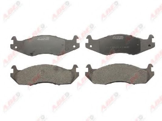Комплект гальмівних колодок передн , CHEVROLET CAPRICE  HUMMER HUMMER H1  JEEP CHEROKEE, CJ5 - CJ8, COMANCHE, GRANDEER, WRANGLER I 2.0-6.5D 01.72-12.04  арт. C1Y011ABE