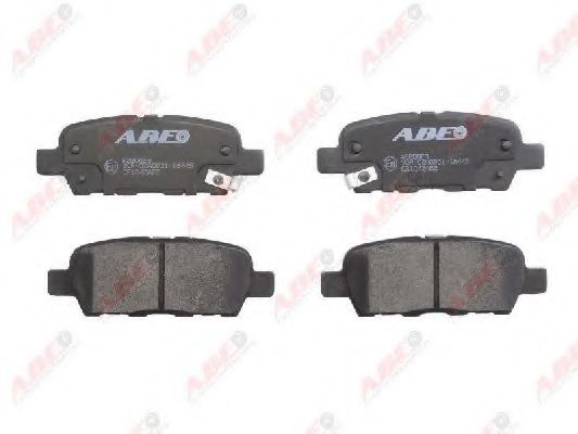 Комплект гальмівних колодок задн , INFINITI EX, FX, G, M, M37, M45, Q50, Q60, Q70, QX50 I  NISSAN 350Z, ALTIMA, CUBE, JUKE, LEAF, MAXIMA, MAXIMA / MAXIMA QX V, MAXIMA VI 1.2-Electric 09.96-  арт. C21042ABE