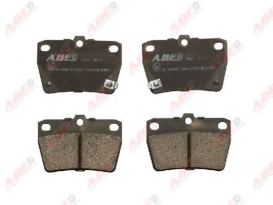 Комплект гальмівних колодок задн , CHERY TIGGO  TOYOTA RAV 4 I, RAV 4 II 1.6-2.4 01.94-12.14  арт. C22027ABE