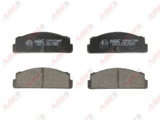 Комплект гальмівних колодок задн , FIAT 124, 124 SPIDER, 125, 131, 132, ARGENTA, TIPO, X 1/9  FSO 125P, 132P, POLONEZ I, POLONEZ II, POLONEZ III  OPEL KADETT A  SEAT 124, 131 1.0-2.5D 09.62-03.02  арт. C2F007ABE