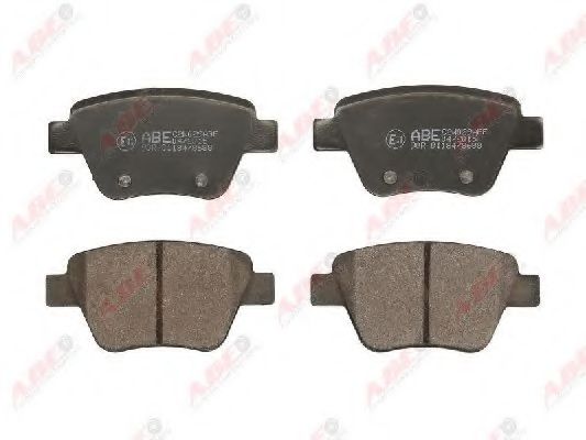 Комплект гальмівних колодок задн , AUDI A1, A3  SEAT ALTEA, ALTEA XL, LEON  SKODA OCTAVIA II, OCTAVIA III, SUPERB II, YETI  VW BEETLE, CADDY III, CADDY III/MINIVAN 1.0-3.6 02.98-12.20  арт. C2W029ABE