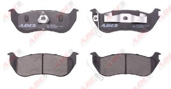Комплект гальмівних колодок задн , CHRYSLER VOYAGER IV  JEEP CHEROKEE, LIBERTY, WRANGLER II 2.4-4.0 08.96-  арт. C2Y022ABE