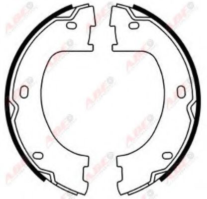 Гальмівна колодка MERCEDES SPRINTER 4,6-T (B906), SPRINTER 5-T (B906), SPRINTER 5-T (B907)  ABARTH 124 SPIDER  VW CRAFTER 30-35, CRAFTER 30-50 1.4-3.5 04.06-  арт. CRM013ABE