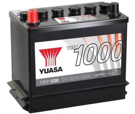 Акумулятор YUASA 12В 35Агод./330А YBX1000 CaCa (L+ стандартні) 243x135x202 B11 (пусковий)  арт. YBX1038