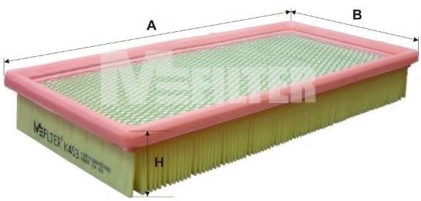 Фільтр повітряний VW, Chrysler (вир-во M-Filter)  арт. K453