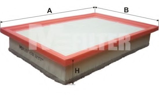 Фільтр повітряний VW, SEAT, FORD (вир-во M-filter)  арт. K706