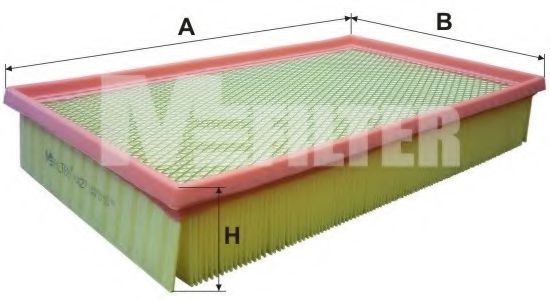 Фільтр повітряний VOLVO S80 (вир-во M-filter)  арт. K427
