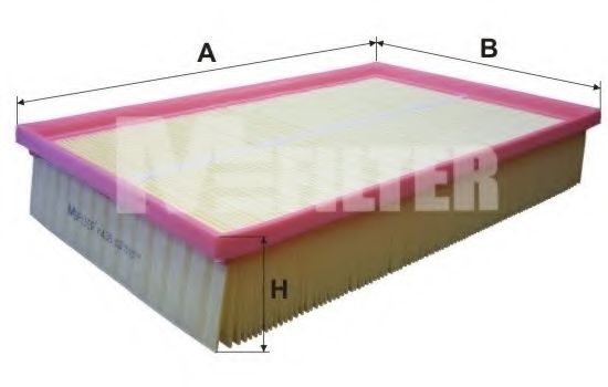 Фільтр повітряний VOLVO S60 (вир-во M-filter)  арт. K435