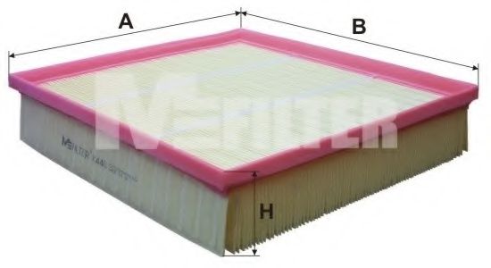 Фільтр повітряний AUDI A8 (вир-во M-filter)  арт. K440