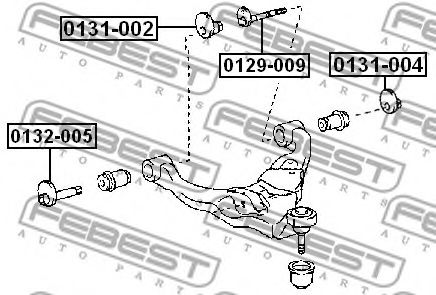 Гайка з ексцентриком Land Cruiser 100 98-09  арт. 0131004