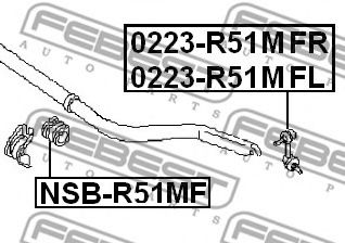 Тяга / Стійка стабілізатора  арт. 0223R51MFR