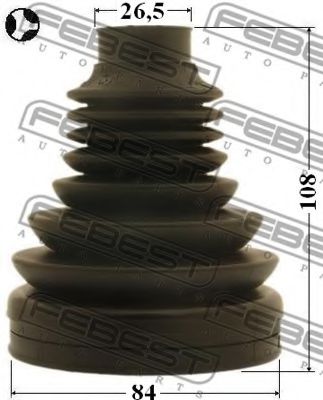 Пильовик ШРКШ внутр. (26.5x84x108) Audi/VW/Skoda/Seat 05-10 NBR  арт. 2315TATT