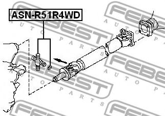 Хрестовина карданного валу NAVARA 2.5 01- (27x92)  арт. ASNR51R4WD