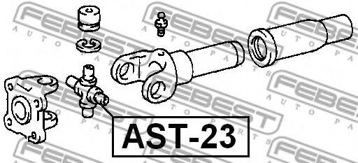 хрестовина карданного валу 29x49/77  арт. AST23