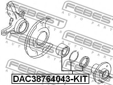 Підшипник колісний  арт. DAC38764043KIT