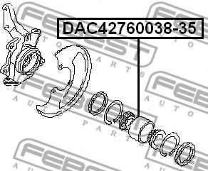 Підшипник колісний  арт. DAC4276003835