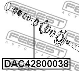 Підшипник колісний  арт. DAC42800038