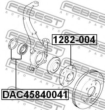 Підшипник колісний  арт. DAC45840041