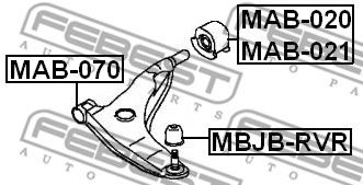 Сайлентблок підвіски  арт. MAB020