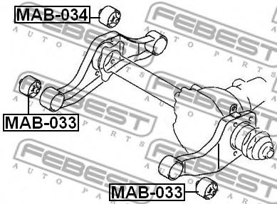 Сайлентблок підвіски  арт. MAB034