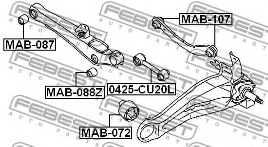 Сайлентблок підвіски  арт. MAB107