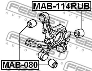 Сайлентблок підвіски  арт. MAB114RUB