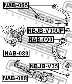 Сайлентблок підвіски  арт. NAB065