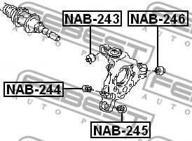 Сайлентблок підвіски  арт. NAB246