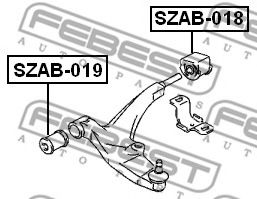 Сайлентблок підвіски  арт. SZAB018