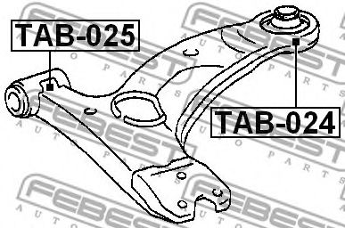 Сайлентблок переднього важеля (зад.) Corolla 00-08  арт. TAB024