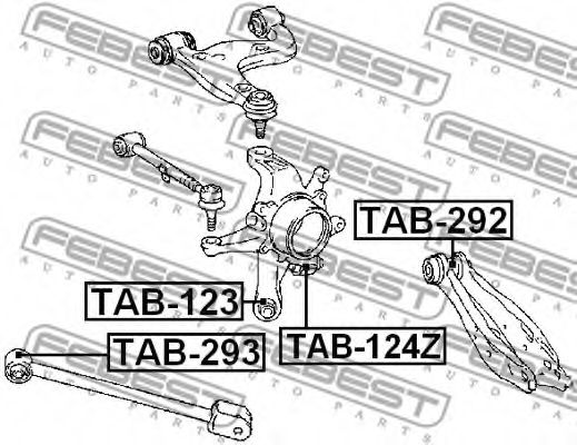Сайлентблок важеля  арт. TAB124Z