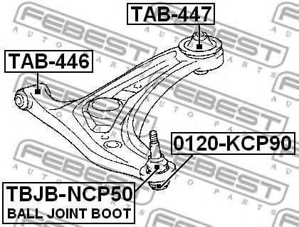 Сайлентблок підвіски  арт. TAB446
