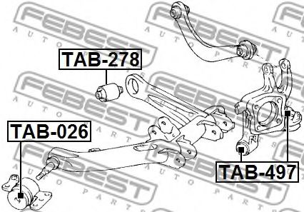 Сайлентблок підвіски  арт. TAB497