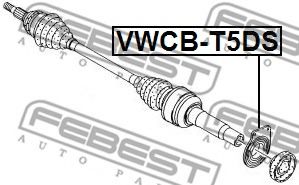 Підшипник приводного валу  арт. VWCBT5DS