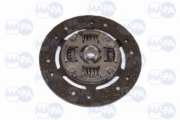 MAPA VW К-кт зчеплення  (диск+кошик) Golf II,Jetta II,Vento 1.6D /TD 83-,Vento 1.9D 91-  арт. 002200009