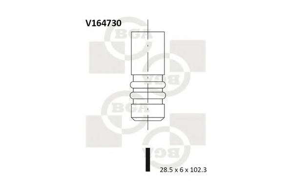 Клапан ГБЦ  арт. V164730