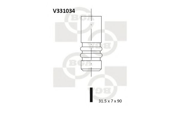 Клапан випуск. T5 1.9/2.5TDI -09  арт. V331034
