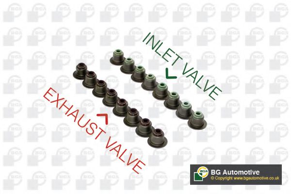 Сальники клапанів 7mm 1.9/2.5dTi T4/T5/VW/Citroen/Renault (к-кт-8шт.)  арт. VK5373