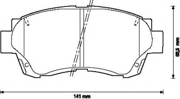 JURID TOYOTA гальмівні колодки передн.Camry 91-,Lexus GS,LS  арт. 572392J