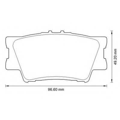 Гальмівні колодки зад. Toyota RAV4 06- (akebono) ABS арт. 572595J