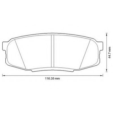 JURID колодки гальмів. задн. TOYOTA Land Cruiser 4.7/4.5d 08-  арт. 572597J