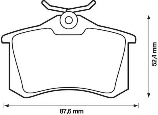 Гальмівні колодки зад. A4/A6/A8 /C4/C8/Partner/Fabia/Octavia (TRW) JPGROUP арт. 573032J